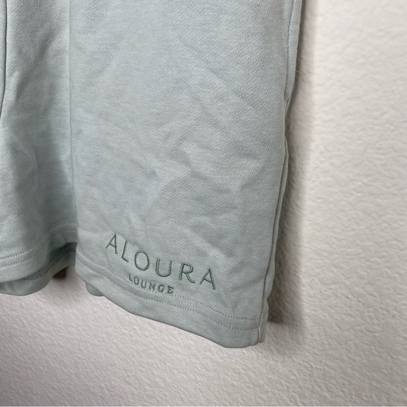 Light blue Aloura Lounge sweat shorts - Picture 3 of 10